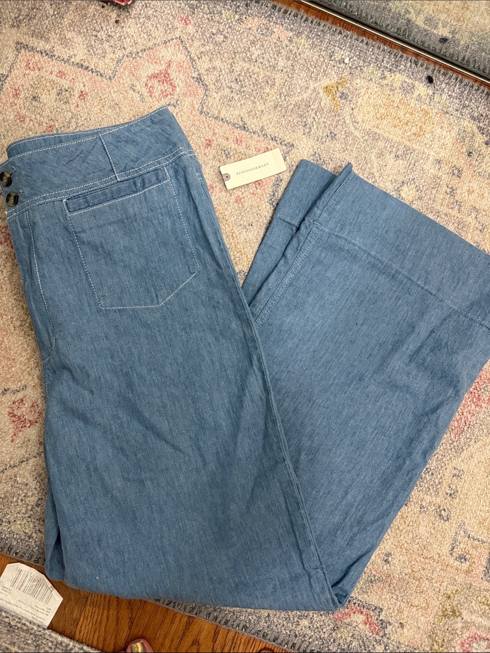 Pilcro by Anthro  High-Rise Wide Leg  Jeans